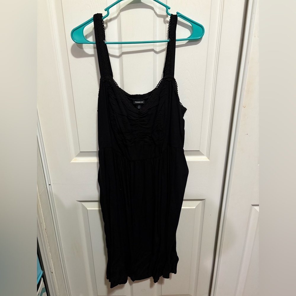 Torrid black lace dress size 2